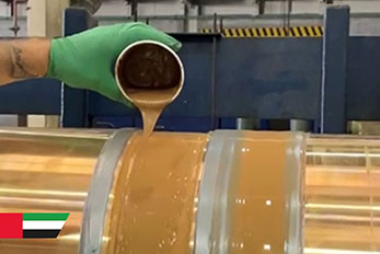 Repair of a bronze propeller shaft