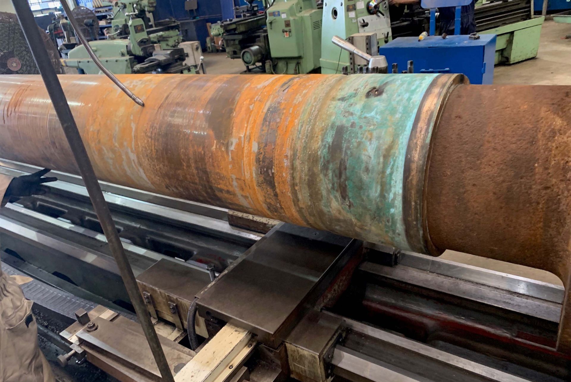 Repair of a bronze propeller shaft_1