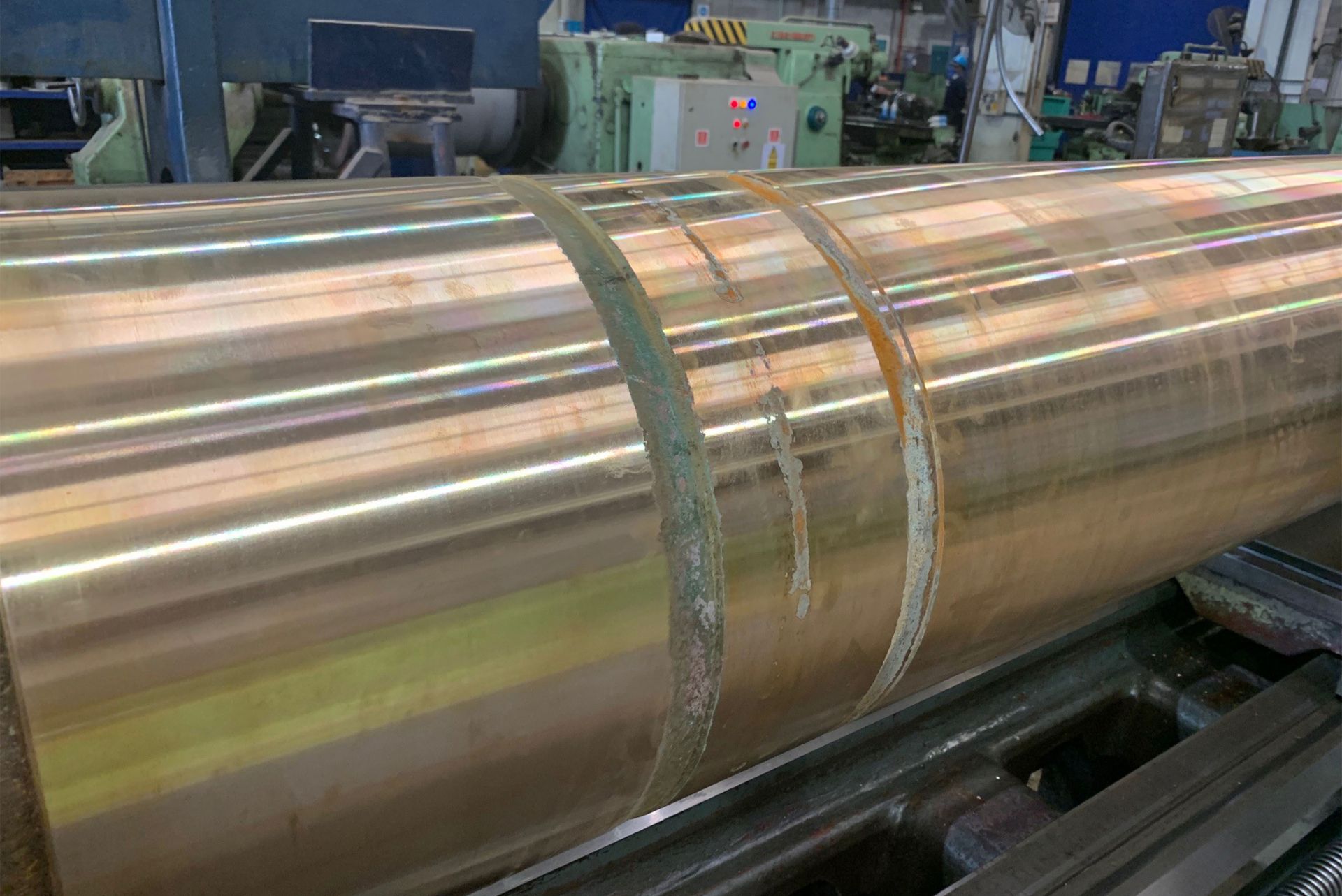 Repair of a bronze propeller shaft_2